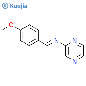 Pyrazinamine, N-[(4-methoxyphenyl)methylene]- structure