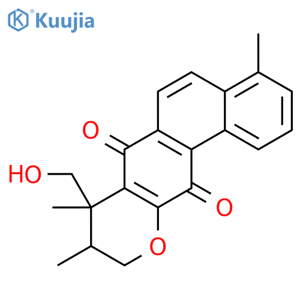 7H-Phenanthro[3,2-b]pyran-7,12(8H)-dione,9,10-dihydro-8-(hydroxymethyl)-4,8,9-trimethyl- structure