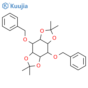 myo-Inositol,1,2:4,5-bis-O-(1-methylethylidene)-3,6-bis-O-(phenylmethyl)- structure