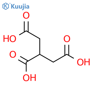 propane-1,2,3-tricarboxylic acid structure