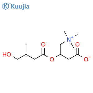 (2R)-3-Hydroxyisovaleroyl Carnitine structure