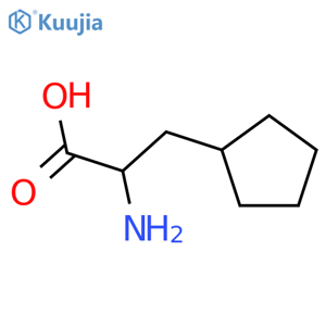 (2R)-2-amino-3-cyclopentylpropanoic acid structure