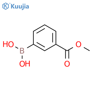 [3-(methoxycarbonyl)phenyl]boronic acid structure