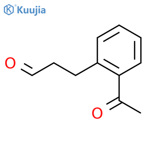 Benzenepropanal, 2-acetyl- structure