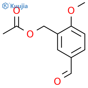 5-Formyl-2-methoxybenzyl acetate structure